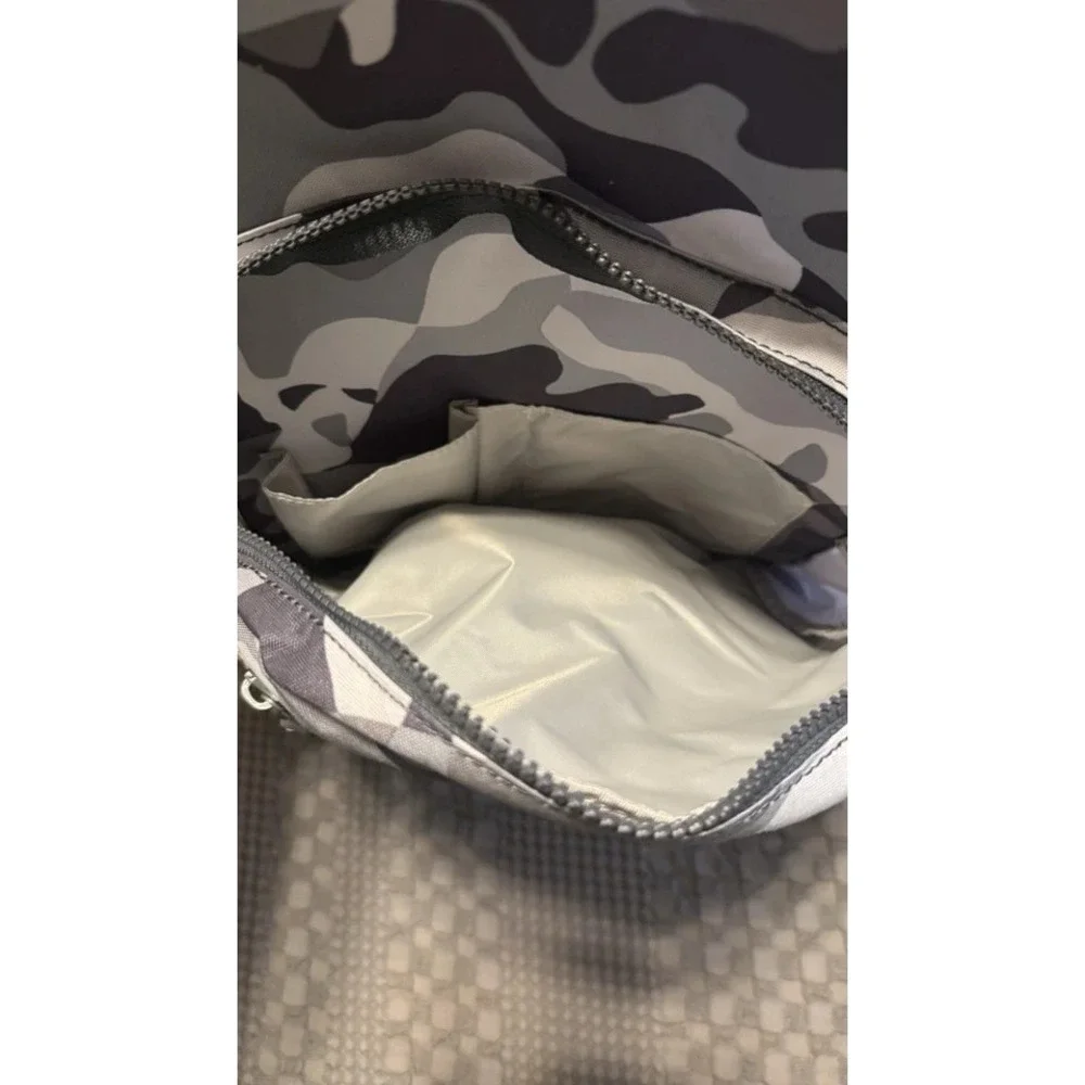 Kipling Seoul Laptop Backpack Grey Camo Tonal NWT! MSRP $134